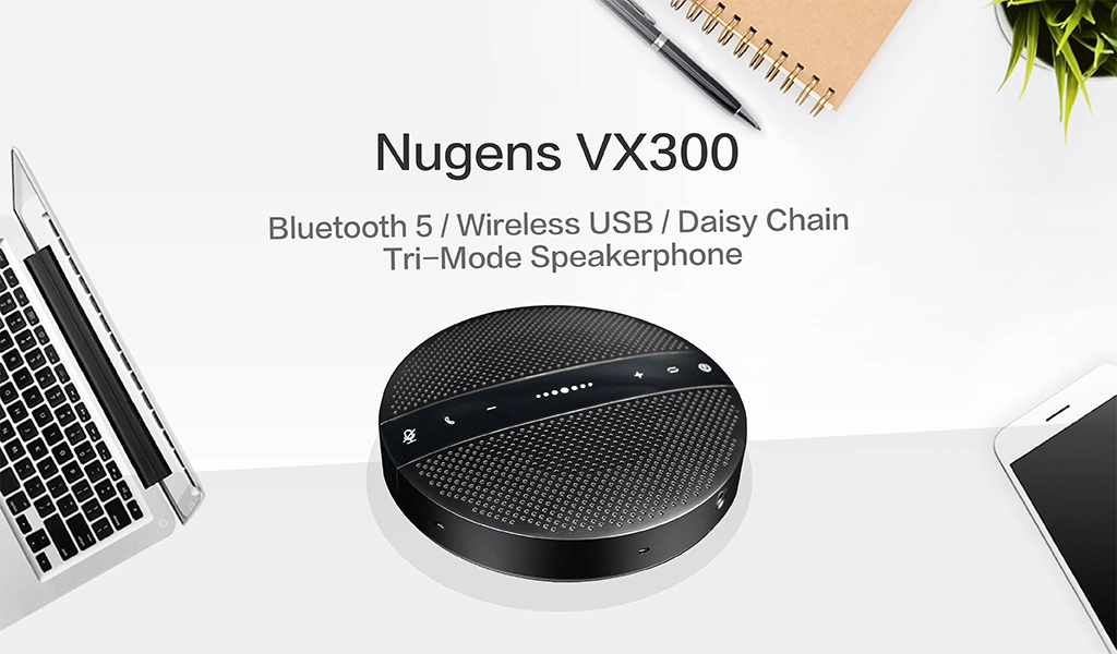 Bluetooth 5 / Wireless USB / Daisy Chain Tri-Mode Speakerphone