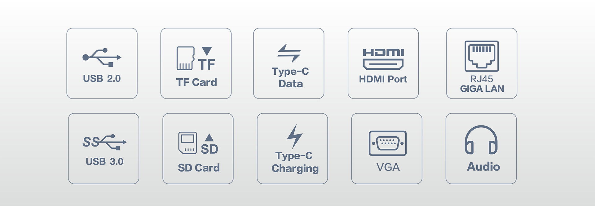 13-in-1 interface icon-pc