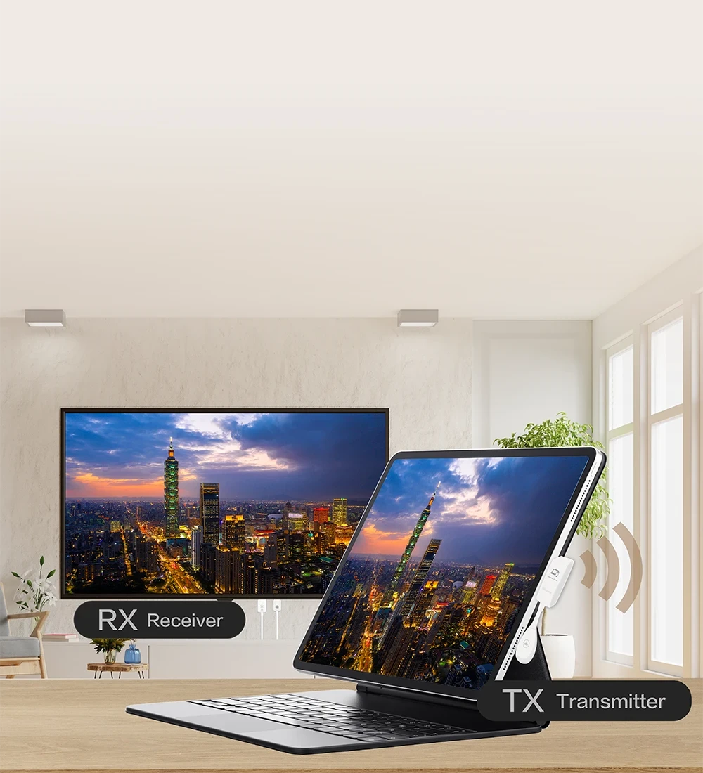 Type-C to HDMI Wireless Extender Connect iPad