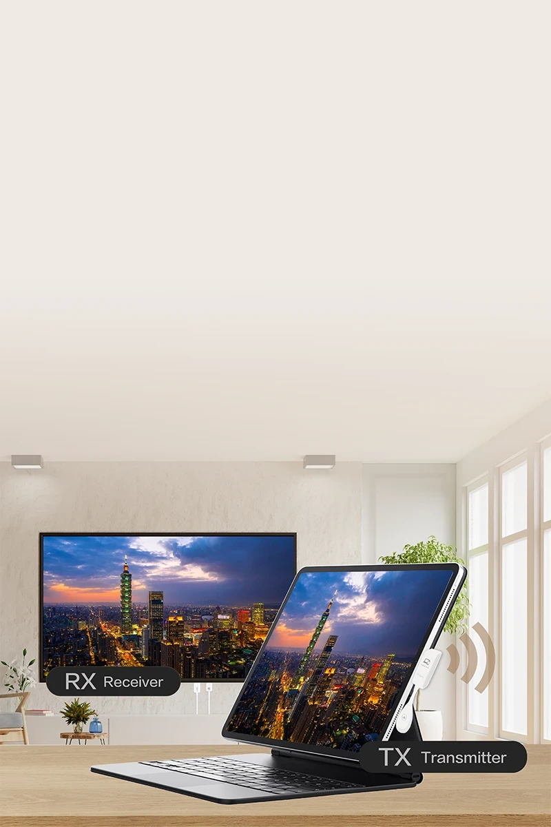Type-C to HDMI Wireless Extender Connect iPad