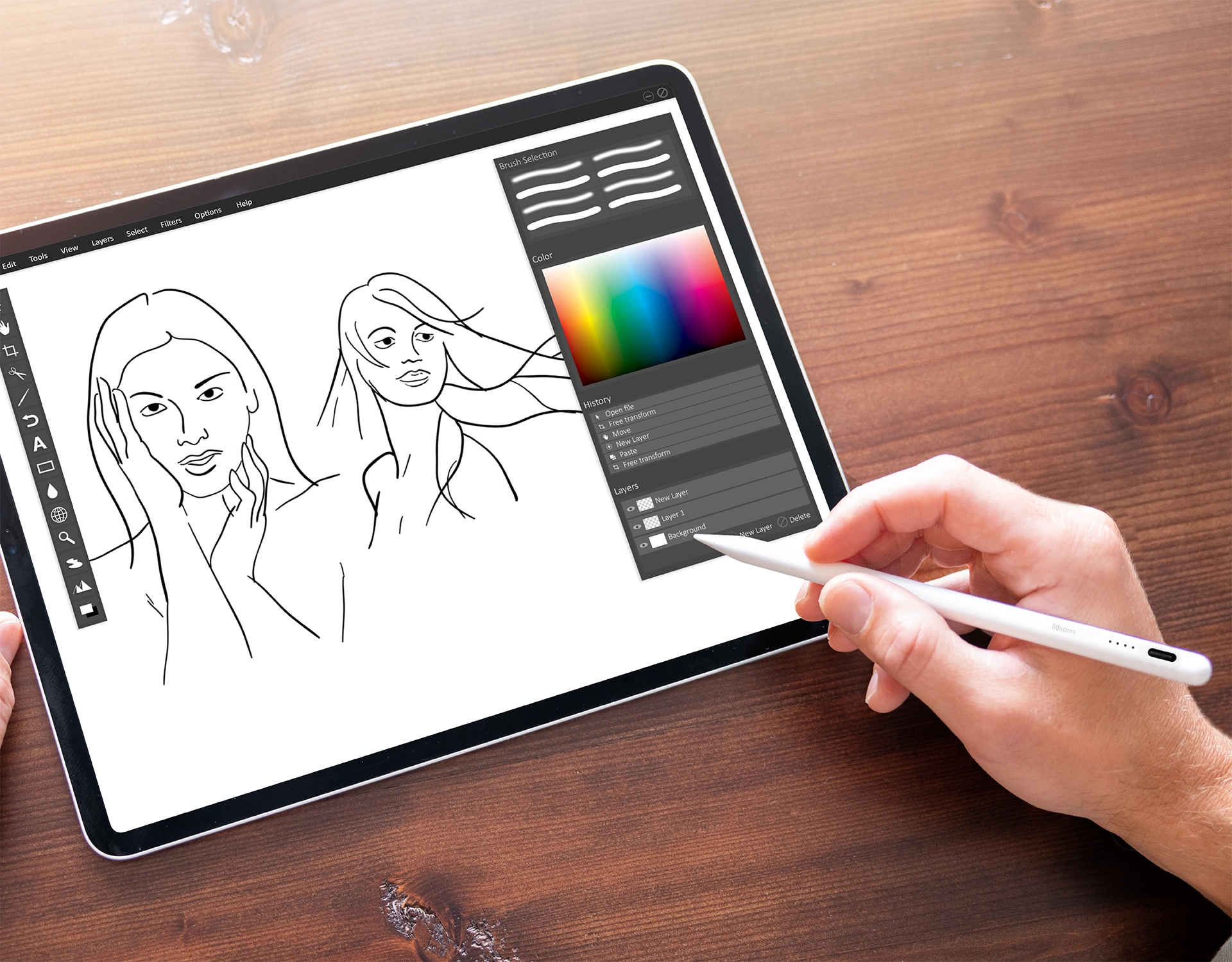 Capacitive magnetic stylus for drawing on ipad(computer version)