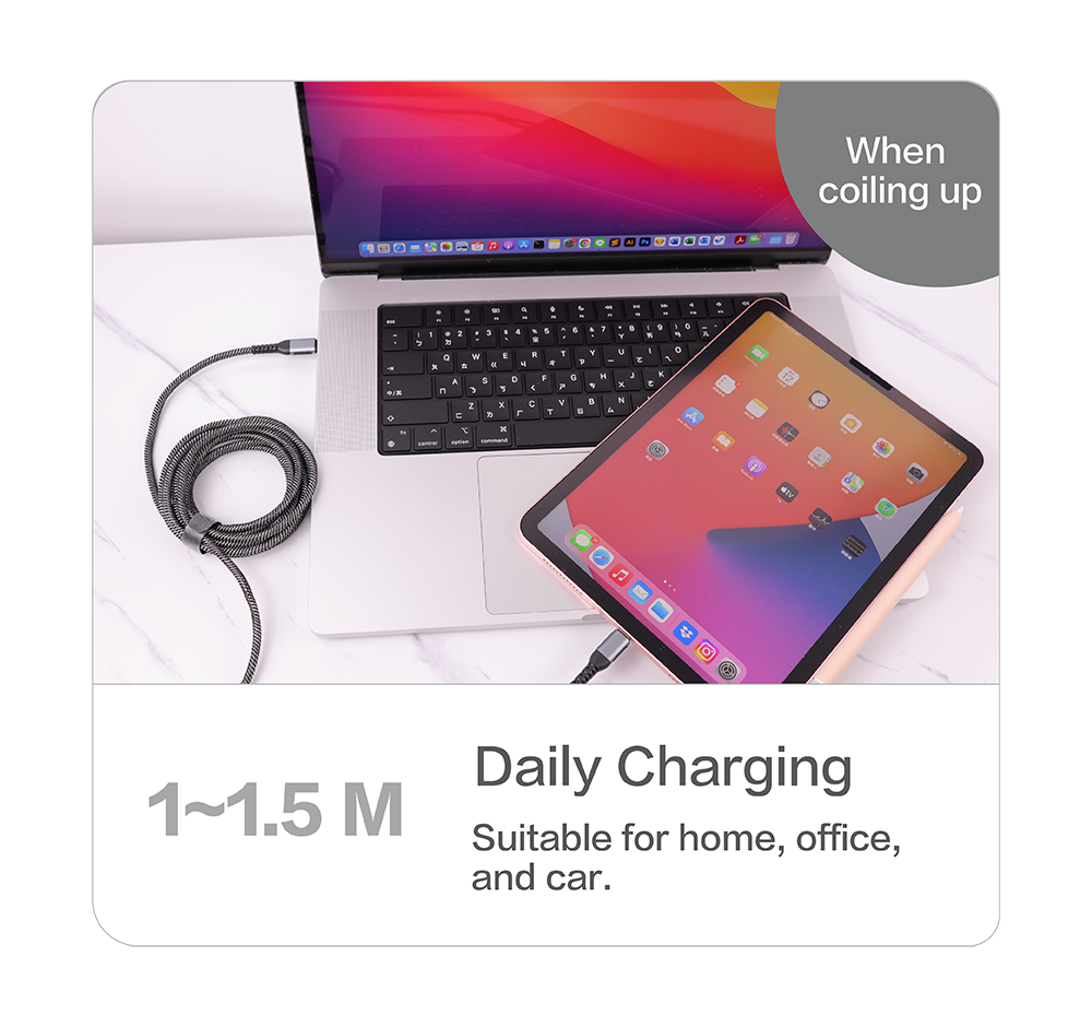 Type-C to C Charging Cable 1-1.5M